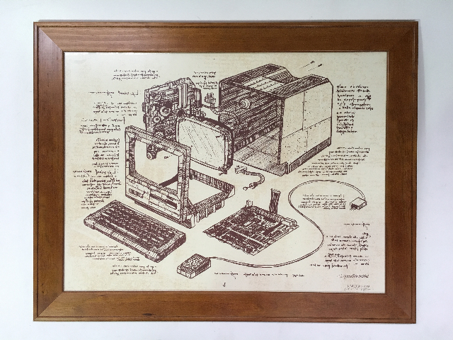 ARTWORK, Print - Blueprint of Computer